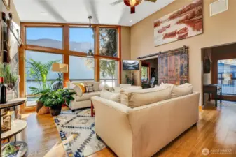 The living room off the primary suite.