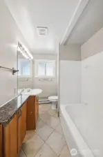 Upstairs bathroom.