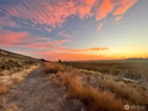 Property sunset view