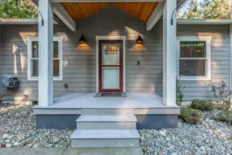 Covered front entrance