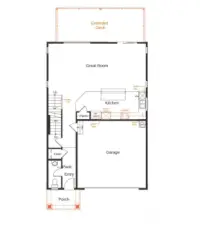 photo of main floor layout