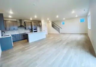 Open concept kitchen