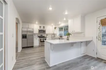 Convenient breakfast counter