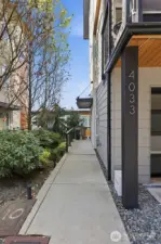 Walkway going to the main door