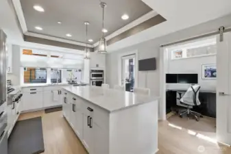 Dining area + kitchen