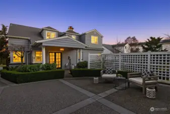 Oversized driveway- maybe some pickleball? A basketball hoop would work well here!