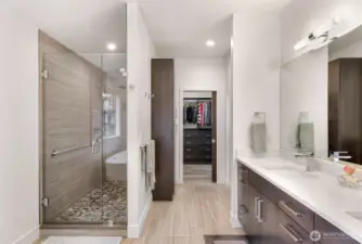 The walk in closet is one of the nicest you will encounter!