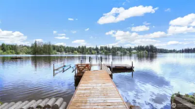 Your own dock and boat lift
