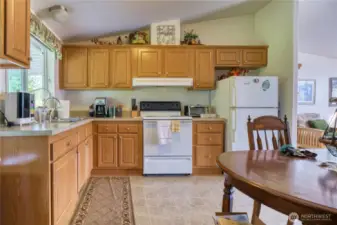 Plenty of cabinetry