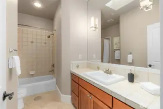 Upper shared bathroom.