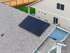 Silfab solar panels are a standard energy-efficient feature.