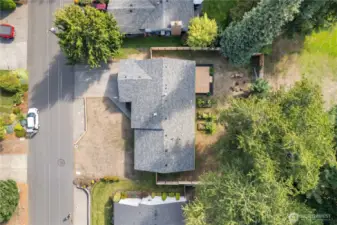 Larger 8,300 SF lot fully fenced backyard