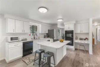 Notice the new refrigerator