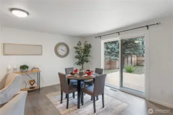 Family room off of the kitchen