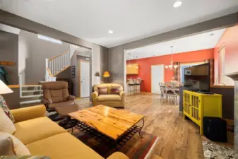 The main floor plan is open.