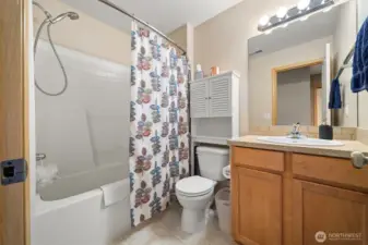 There is a full bath for the other two bedrooms to share.
