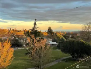 Stunning views from main and upper floors of this house.