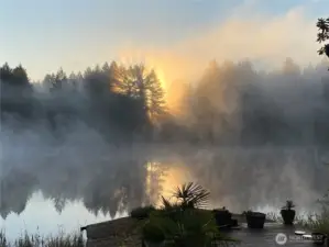 A breathtaking fall sunrise from the deck