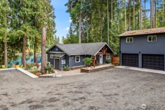 The first look at the property upon entering the gate is a WOW factor! From the two car garage, to the RV parking, to the immediate lake views, it's impossible not to love this property!