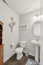 Half Bath - Main Level  -  Off Main Level Hall