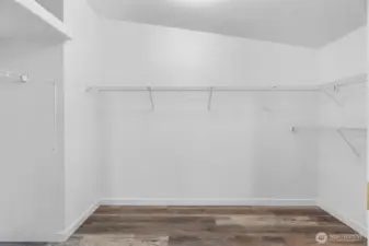 Large primary walk in closet
