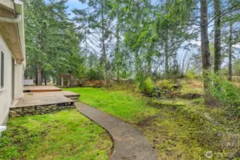 Back deck/side yard