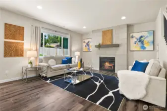 Living Room w/cozy fireplace
