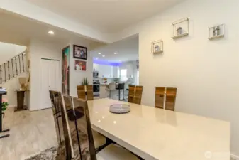 Large dining room for gatherings