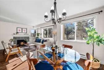 The open-concept space