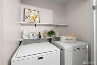 The washer and dryer in the main bath/laundry.