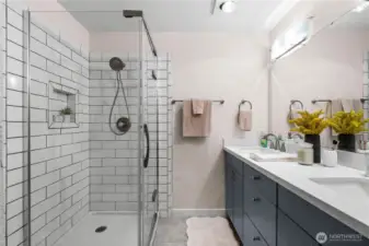 The en suite off the primary bedroom