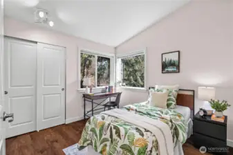 Bedroom 1 - looking from the door to the windows