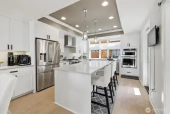Dining area + kitchen