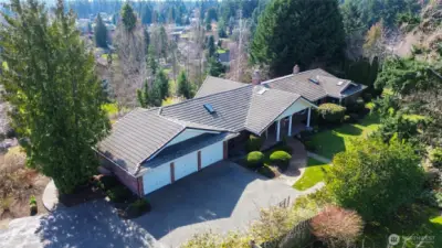 Another aerial view of the home.