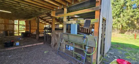 Completed stall in barn with water & power.