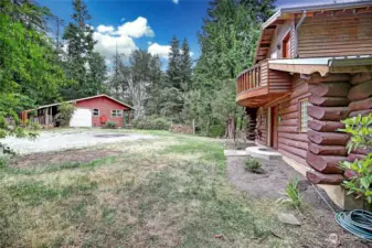 View of home and Garage