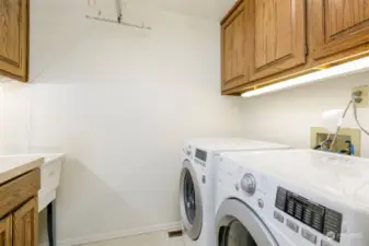 Main level laundry room.