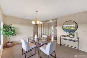 Formal dining room.