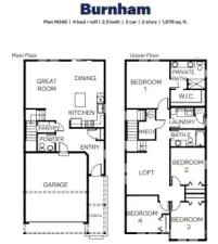 Burnham Floor Plan - for representative purposes only.