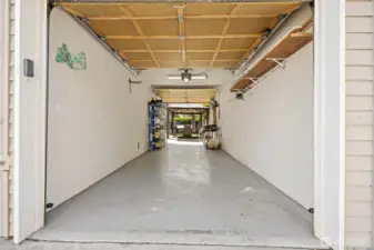 Garage with brand new heater.