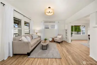 Other view of light, bright, living room