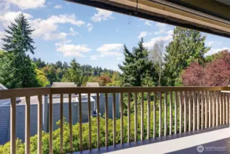 Balcony with territory view