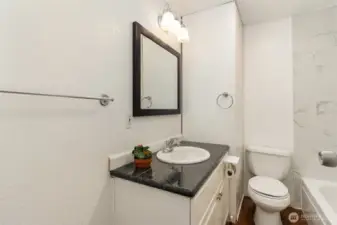 Hallway bathroom