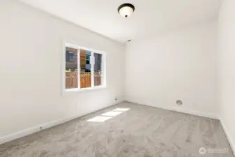 Lower level spacious bedroom.