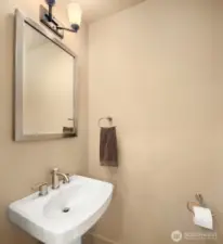 Powder room on main living area.