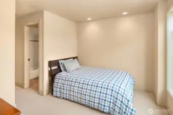 Door on the left leads to fully built out closet, as well as its own full bathroom.