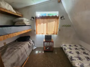 bedroom with no doors