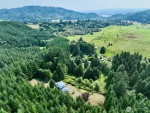 Private Homestead on 2 Acres High Above the Columbia River!
