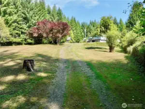 Enter onto the 2 acre property
