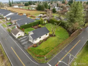 Nice drone shot of the corner~not far from the city bus either!